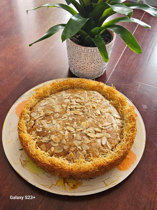 Gâteau de kounafa et amandes