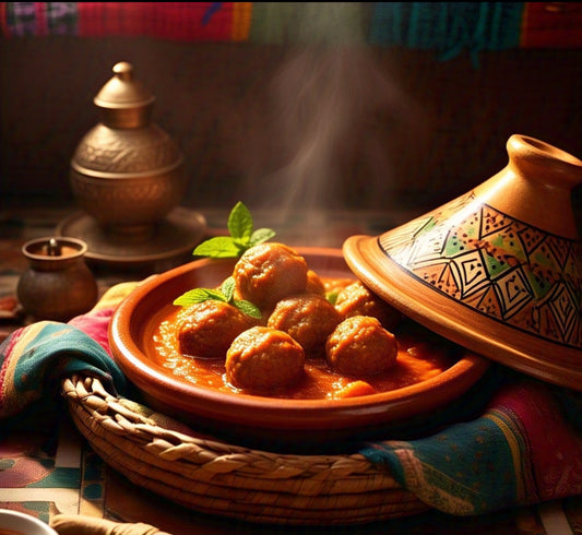 Tajine de boulettes de viande hachée